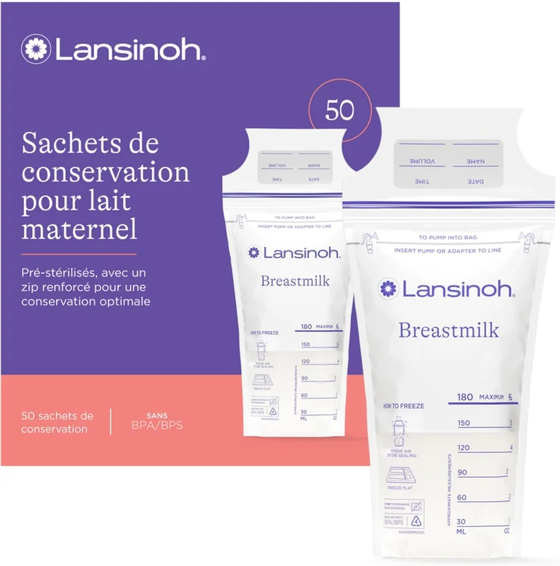 Lansinoh Sachets Conservation Lait Maternel x50